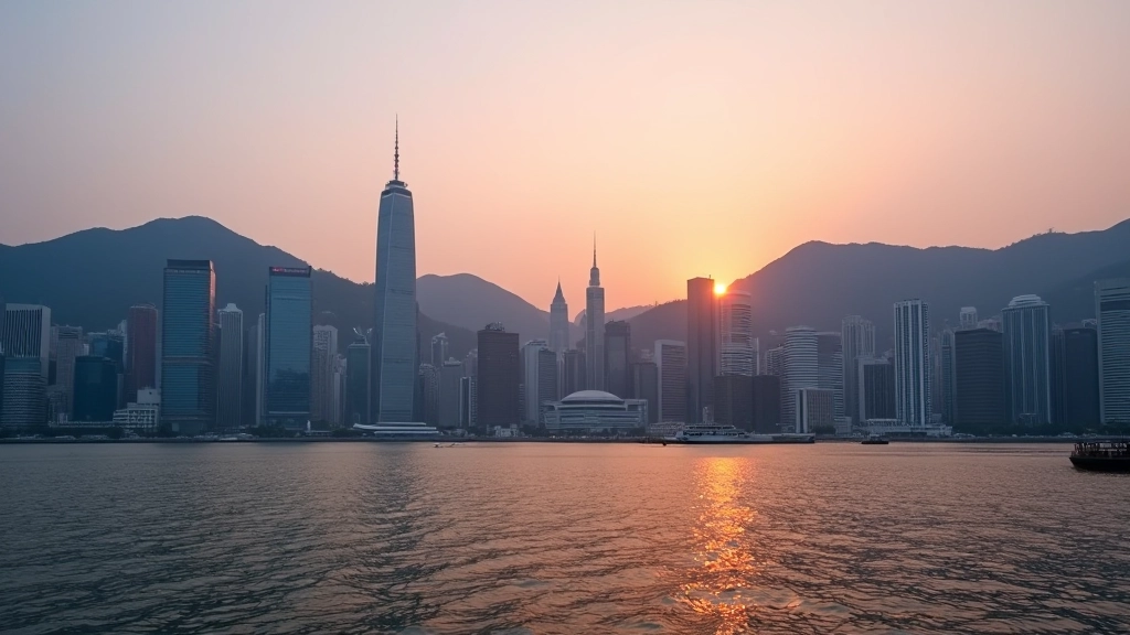 Tsim Sha Tsui business district skyline